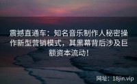 震撼直通车：知名音乐制作人秘密操作新型营销模式，其黑幕背后涉及巨额资本流动！