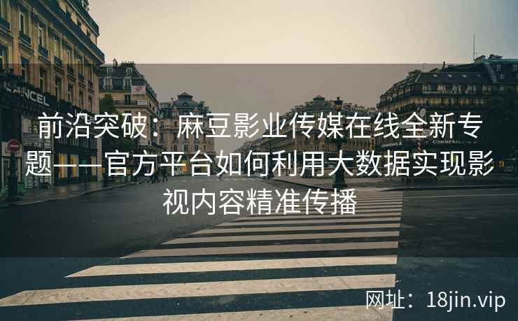 前沿突破：麻豆影业传媒在线全新专题——官方平台如何利用大数据实现影视内容精准传播