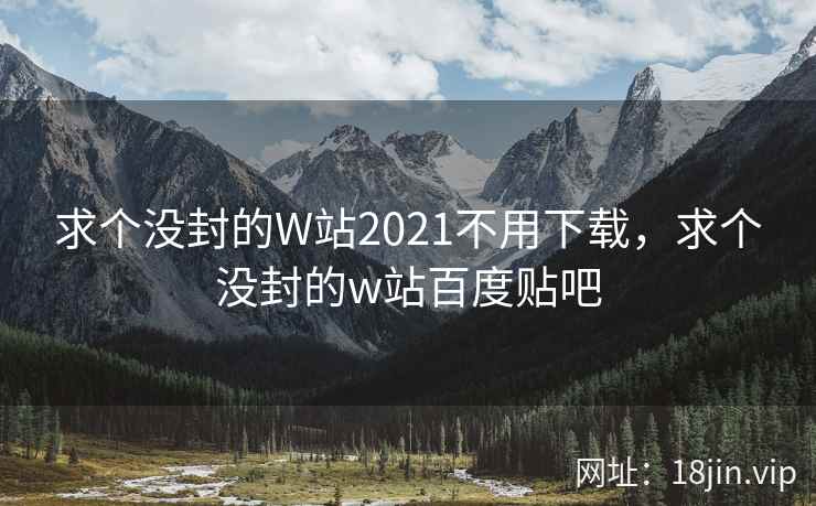 求个没封的W站2021不用下载，求个没封的w站百度贴吧