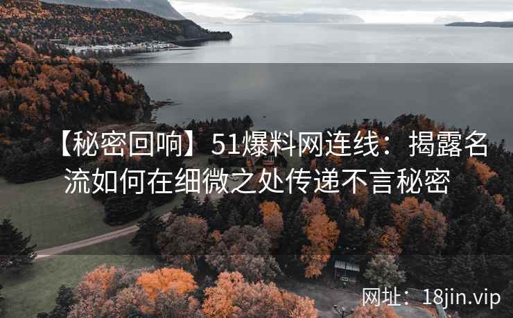 【秘密回响】51爆料网连线：揭露名流如何在细微之处传递不言秘密